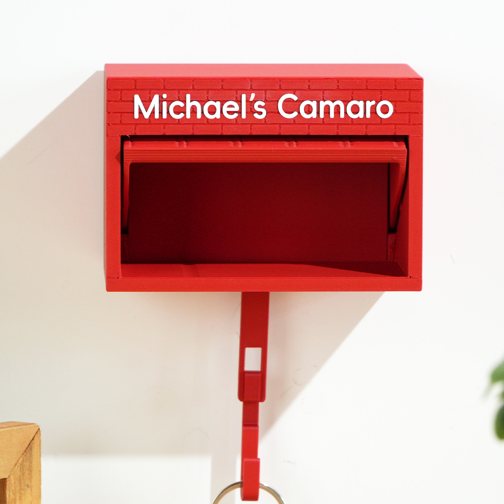 Mini Garage Key Holder for 1:64 Scale Cars Wall Mount Display Gift for Car Lovers - 