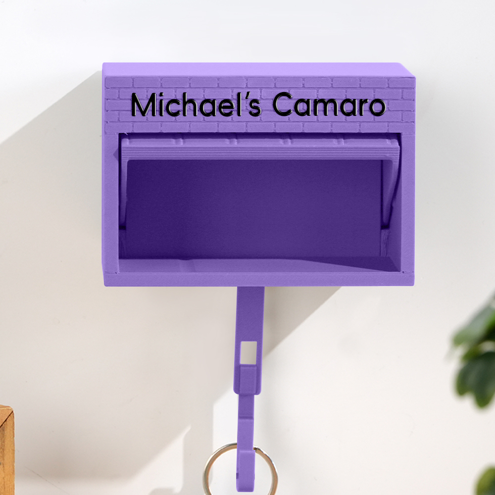 Mini Garage Key Holder for 1:64 Scale Cars Wall Mount Display Gift for Car Lovers - 