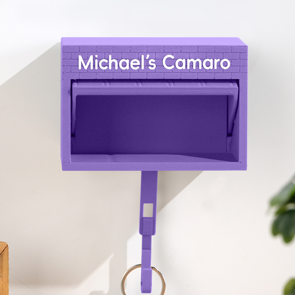 Mini Garage Key Holder for 1:64 Scale Cars Wall Mount Display Gift for Car Lovers - 