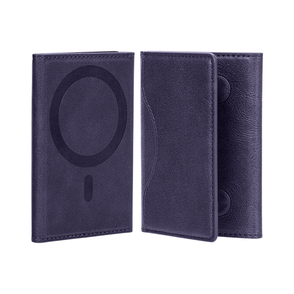 New Rotating Magnetic Wallet Stand – Multi-Card Holder with Secure Snap-On Design - 