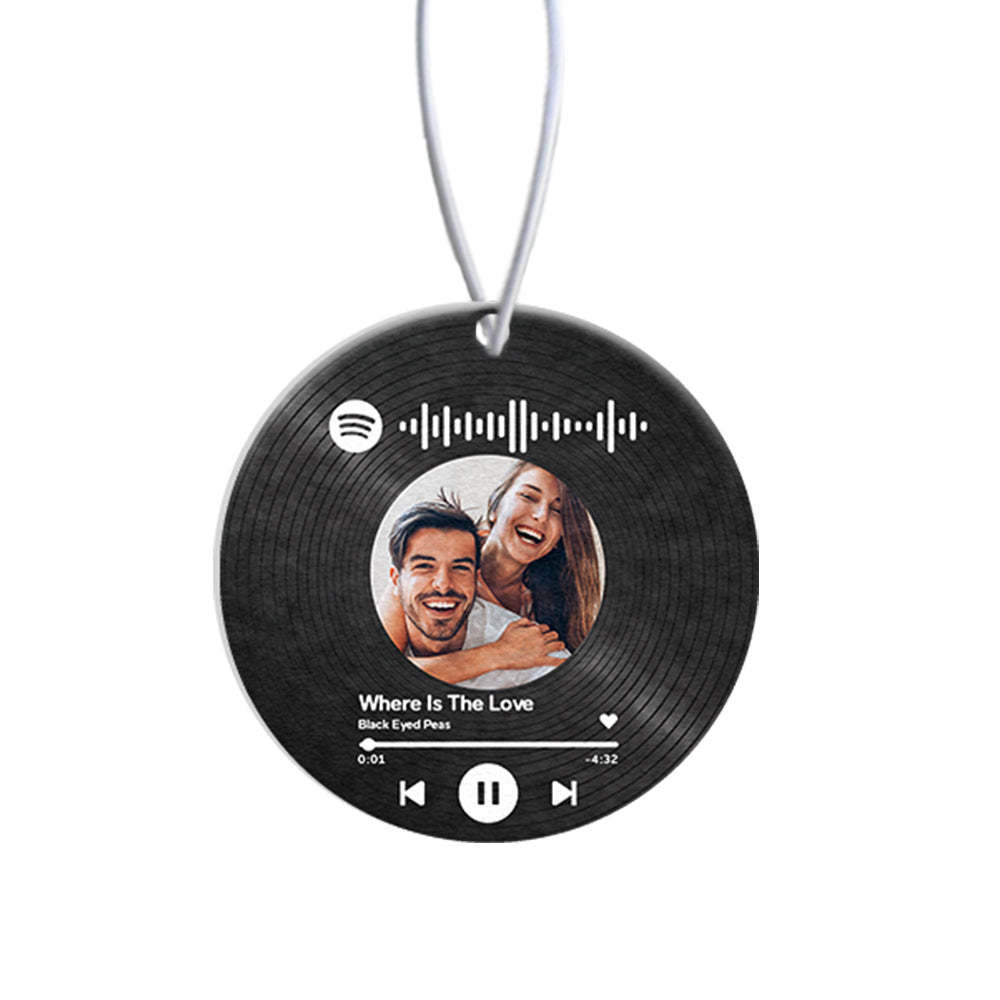 Custom Spotify Code Car Air Freshener Rearview Mirror Ornament Air Freshener Gifts - mycustomtirecover