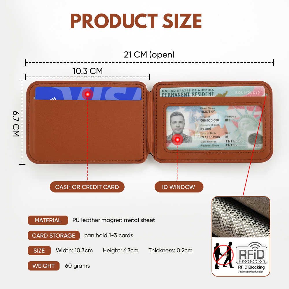 New Rotating Magnetic Wallet Stand – Multi-Card Holder with Secure Snap-On Design - 