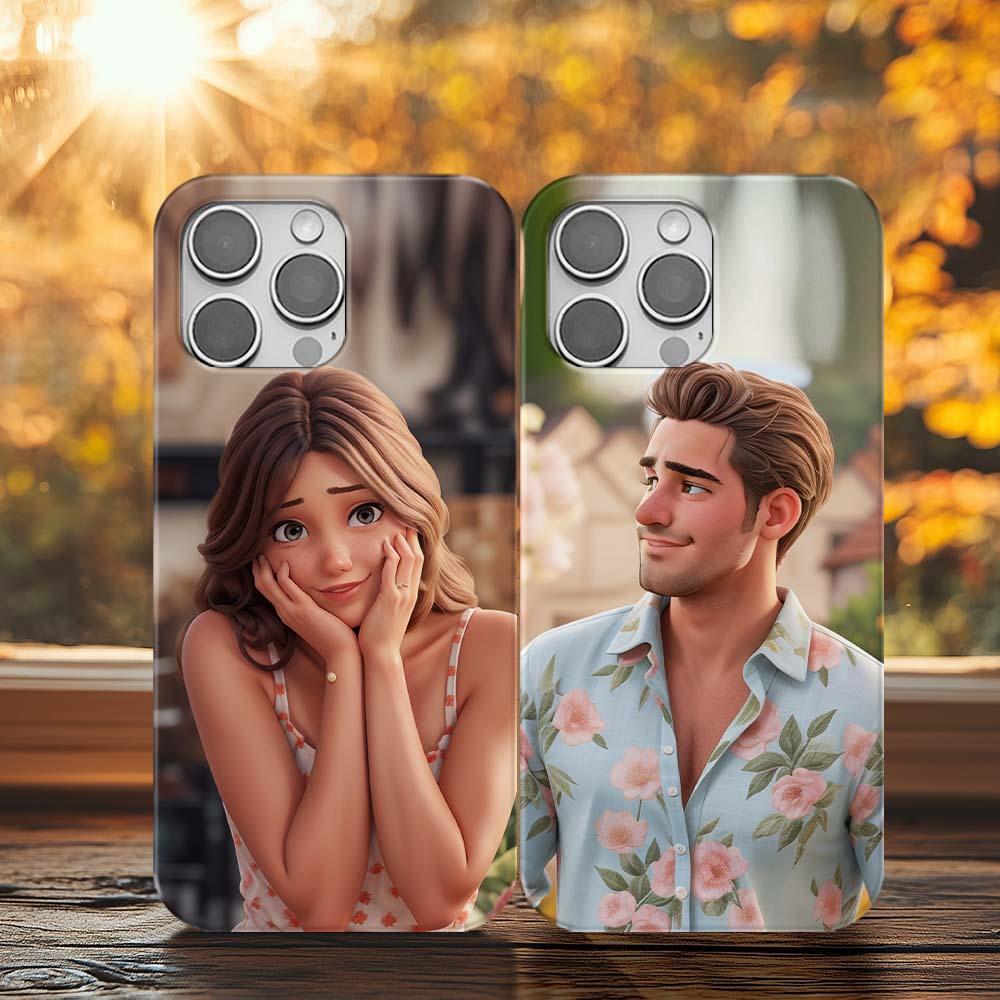 Custom Photo Cartoon Style Phone Case for iPhone 16 15 14 13 12 11 X  MagSafe