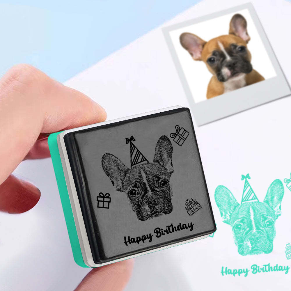 Custom Portrait Stamp Personalized Photo Stamps Gifts for Birthday - myphotowalletau
