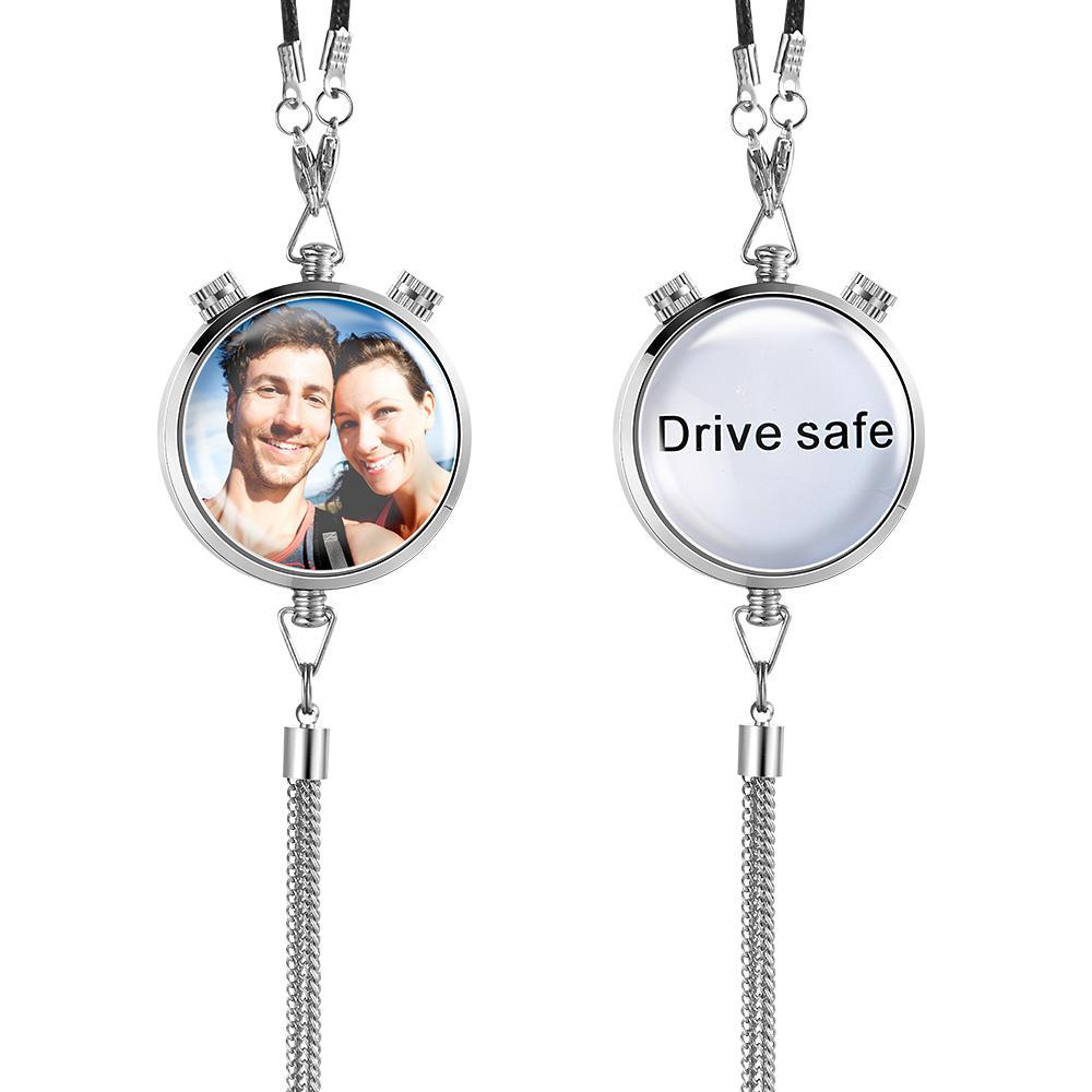 Custom Photo Air Freshener Perfume Box Pendant for Car Gift Personalized Hanging Air Freshener with Picture Text - mycustomtirecover