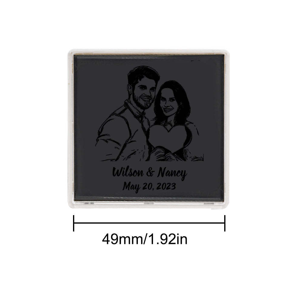 Custom Portrait Stamps Personalized Funny Stamp Gift for Birthday or Wedding - myphotowalletau