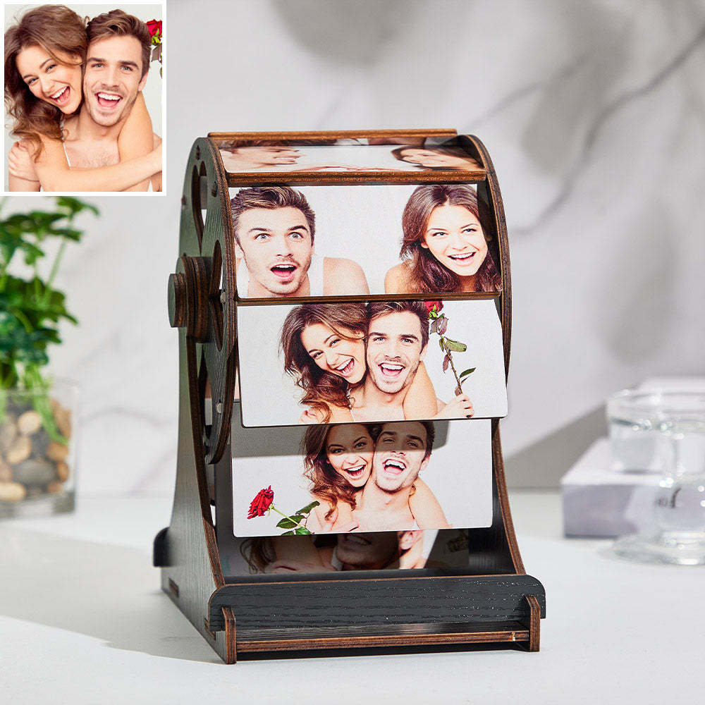 Custom Photo Ornaments Creative Photo Frame Mini Ferris Wooden Gifts - myphotowalletau