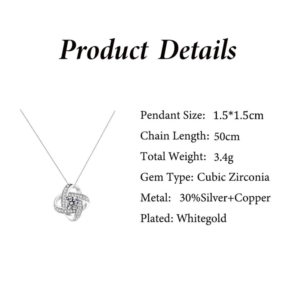 To My Love Necklace with Eternity Flower Red Rose Gift Box Set - myphotowalletau