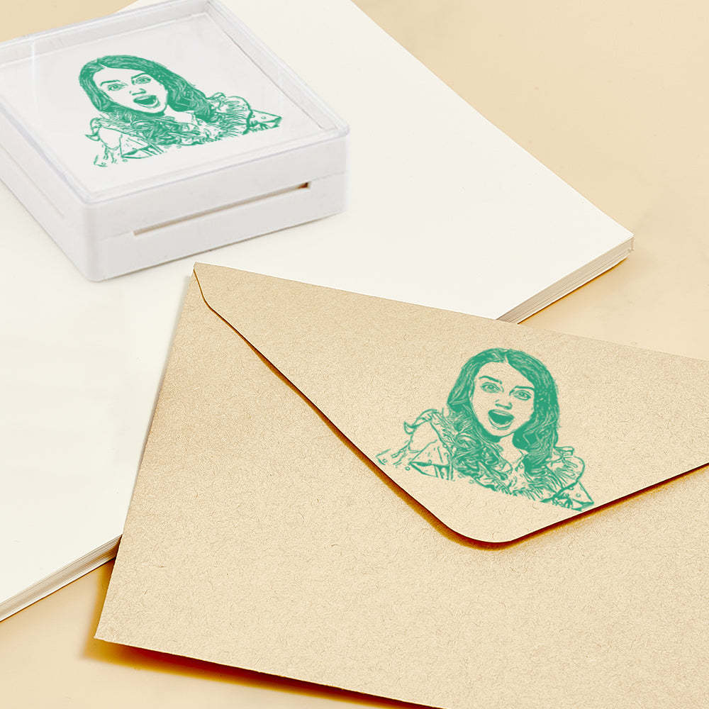 Personalized Portrait Stamp Custom Funny Stamps Gift for Him and Her - myphotowalletau