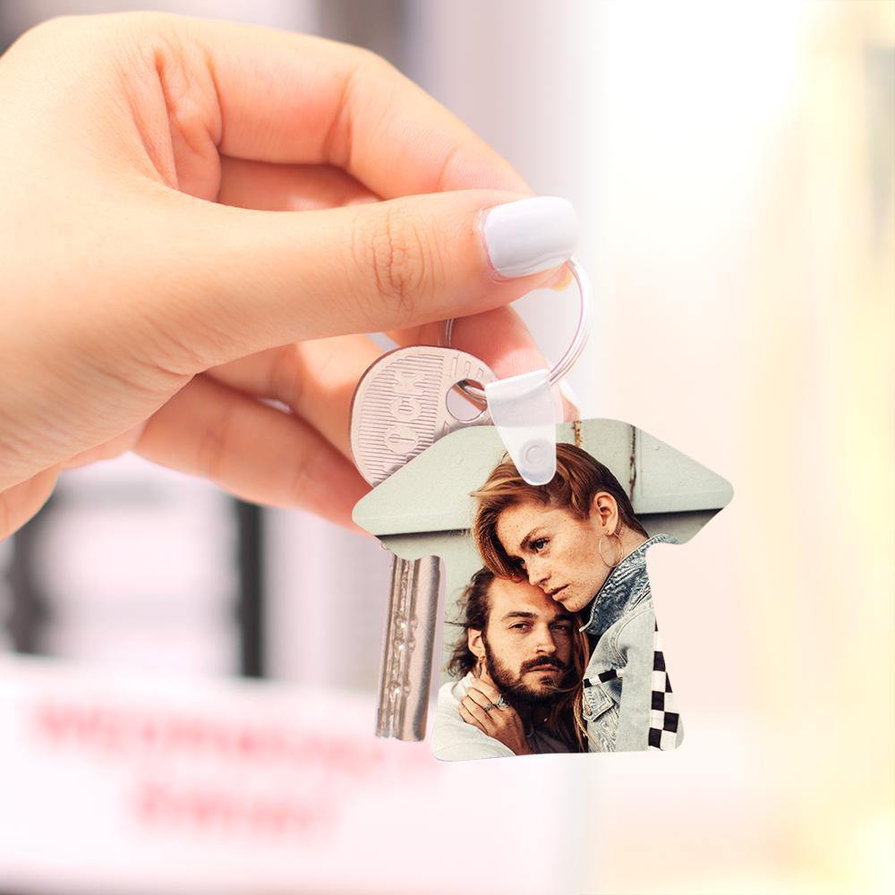 Custom Photo Keychain T-shirt Shape Wooden - MyPhotoWalletAU