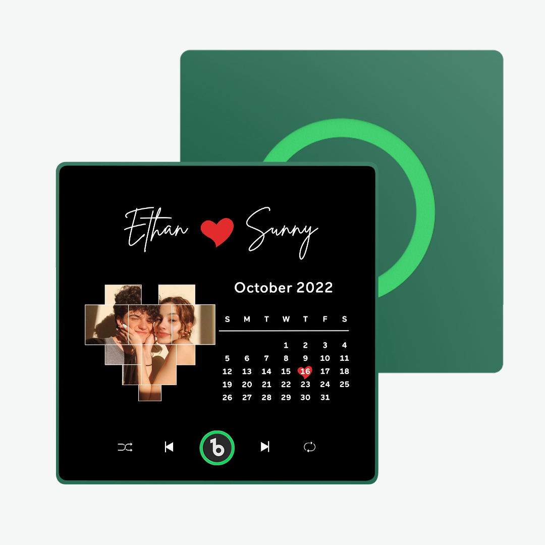 New 4.0 Upgrade Custom Music Fridge Magnet Colorful Frame Album Fridge Magnet Can Play Songs Gift for Couple