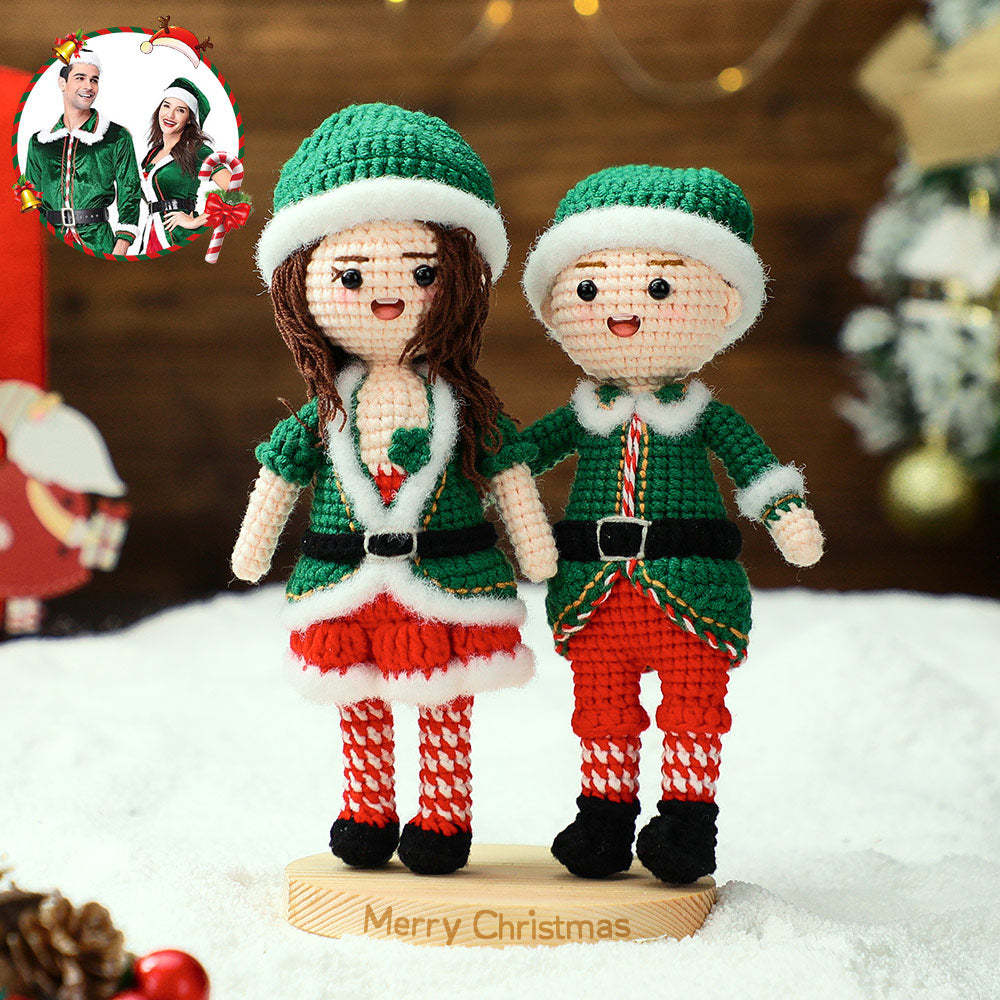 Full Body Custom Crochet Dolls Personalized Christmas Gifts Handmade Mini Look alike Dolls - myphotowalletau