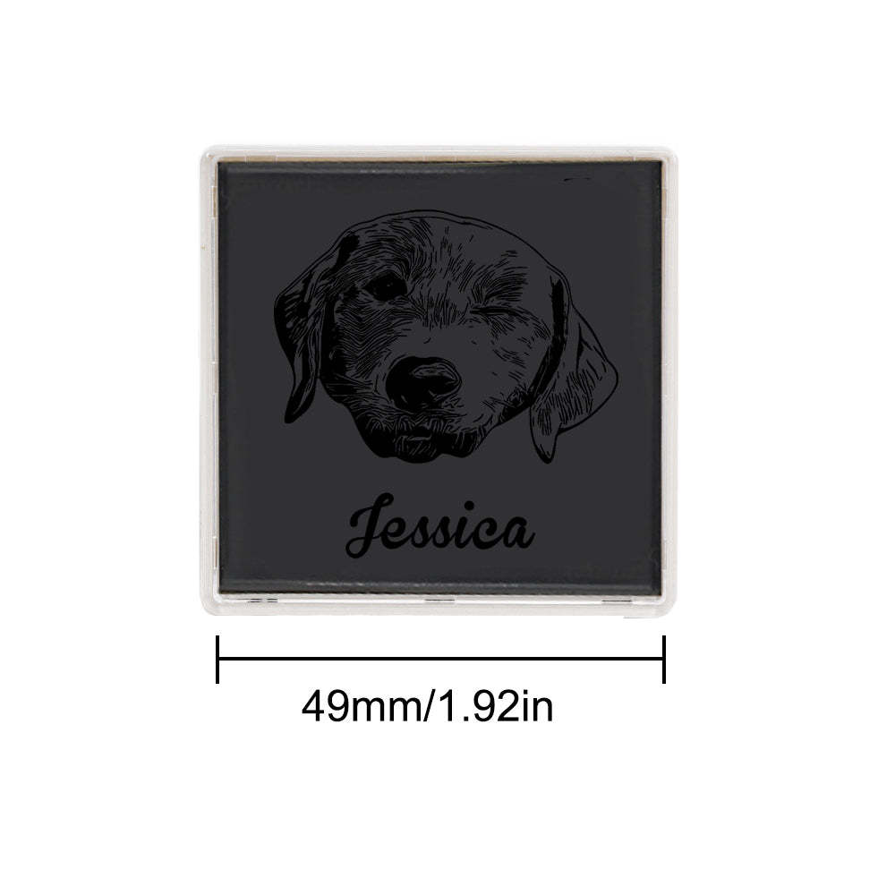 Custom Portrait Stamps Personalized Funny Pet Stamp Gift for Him and Her - myphotowalletau