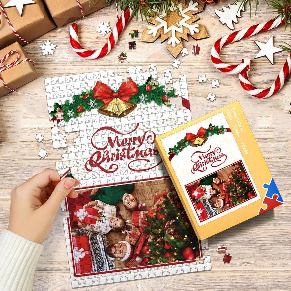 Custom Photo Jigsaw Puzzle Best Indoor Gifts For Family 35-1000 Pieces | Merry Christmas - MyPhotoWalletAU
