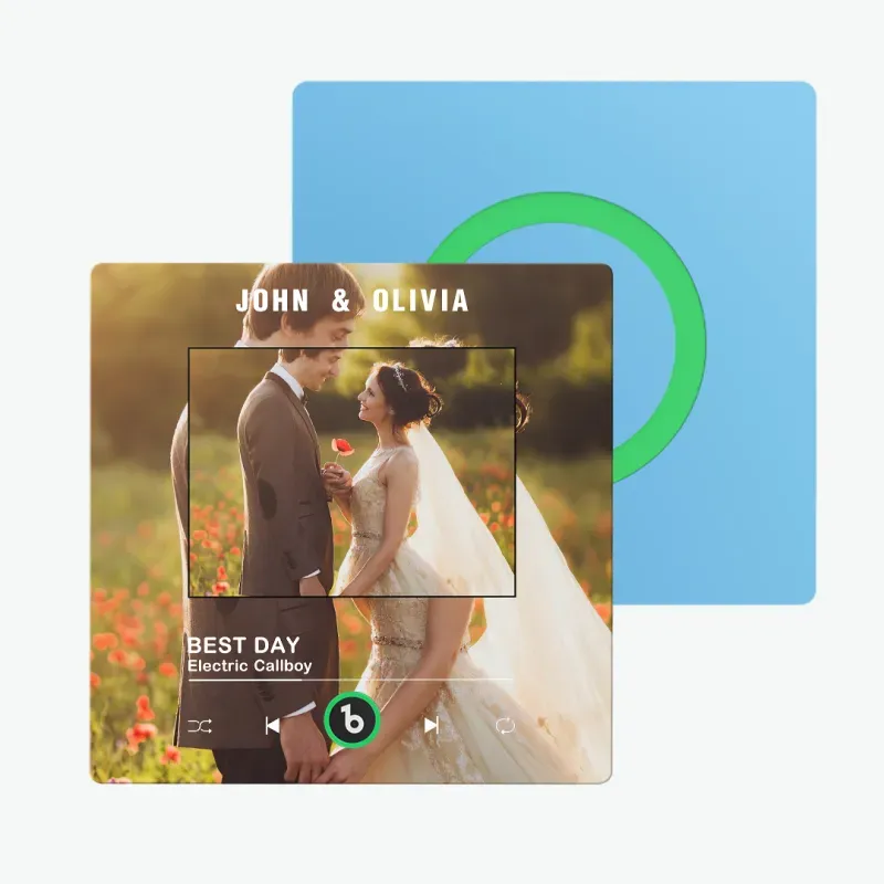 New 4.0 Upgrade Custom Music Fridge Magnet Colorful Album Fridge Magnet Gifts for Christmas 9 Photos Gifts for Christmas - 