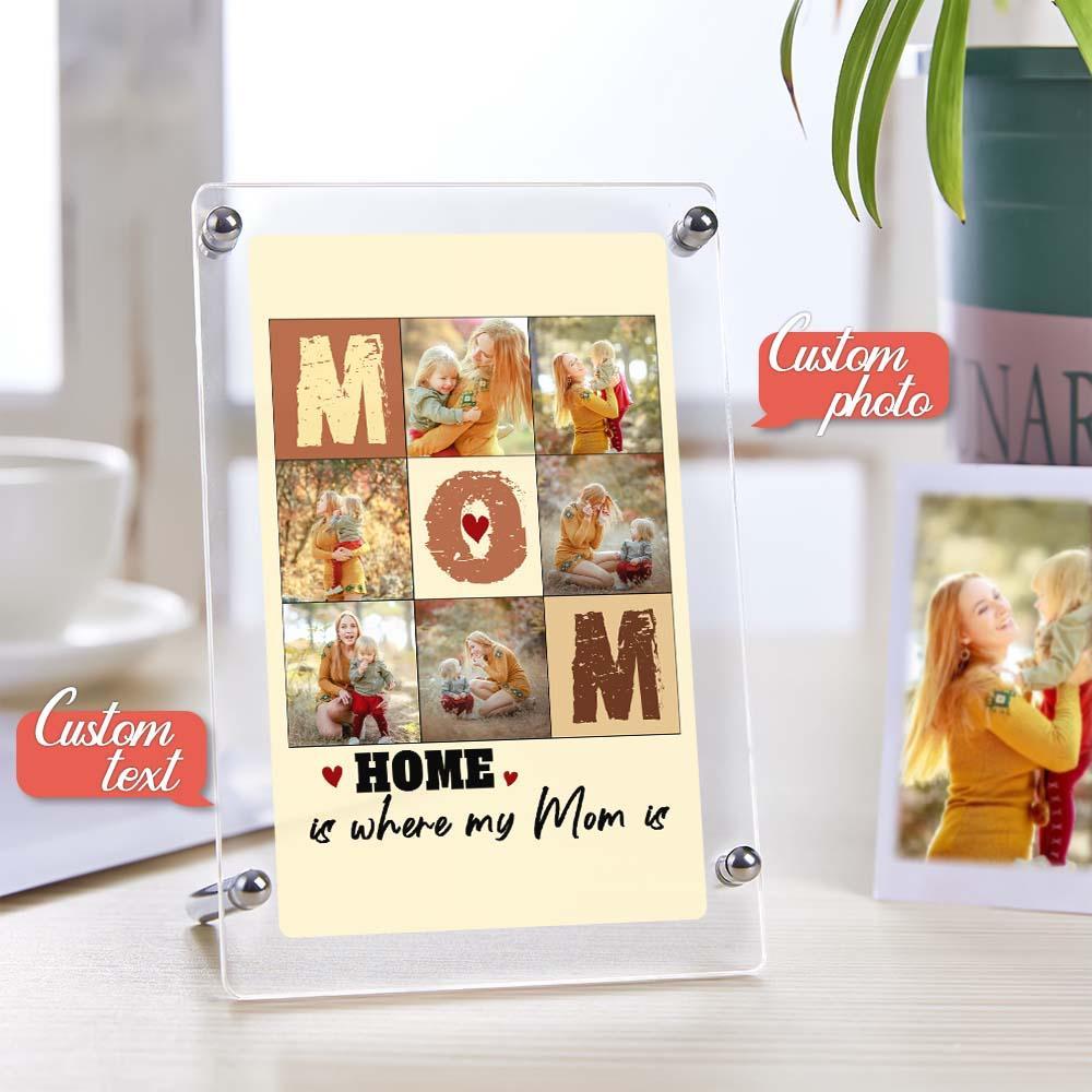 Custom Photo Plaque Gift Mom Collage Plauqe Mother's Day Photo Gift - myphotowalletau