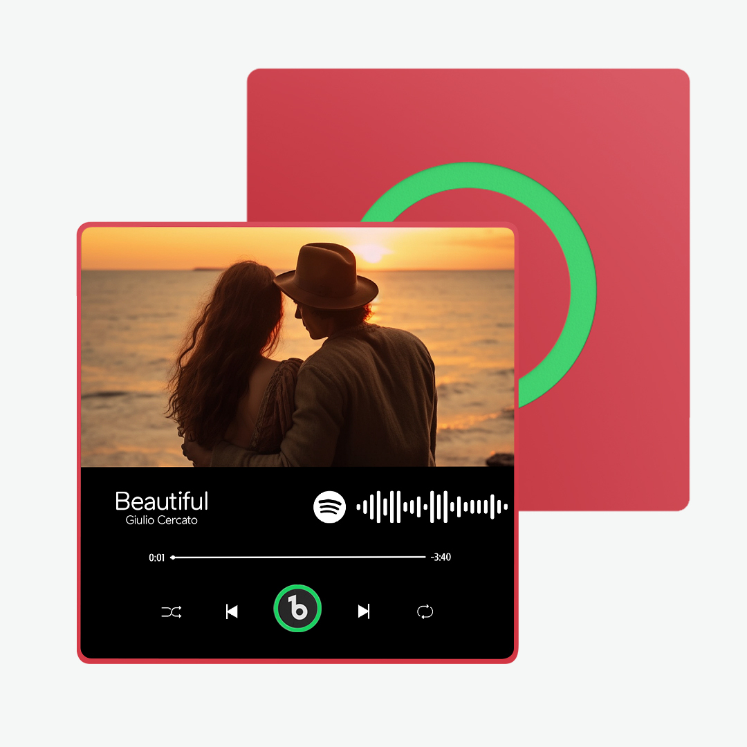New 4.0 Upgrade Custom Music Fridge Magnet Colorful Frame Album Fridge Magnet Can Play Songs Gift for Couple