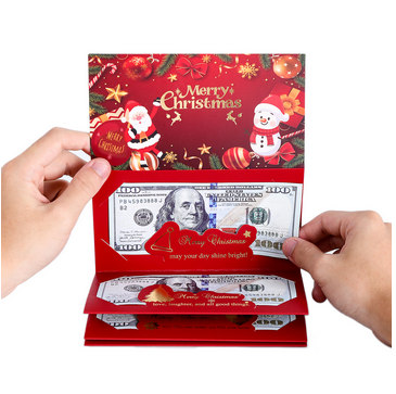 Christmas Money Holders with Envelopes Surprise Cash Gift Cards for Kids, Teens, Mom & DadCreative Christmas Cash Gift - 