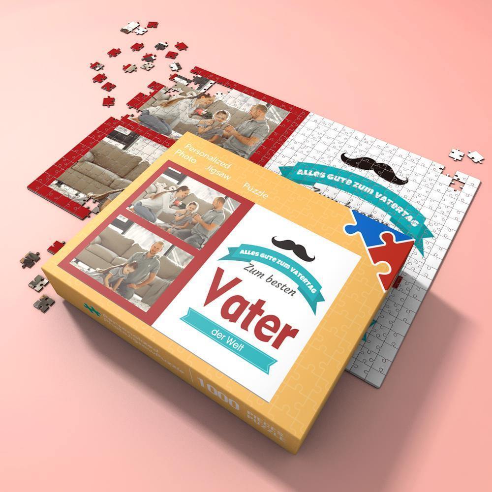 Custom Photo Jigsaw Puzzle Best Indoor Gifts 300-1000 pieces | To The Best Dad - MyPhotoWalletAU