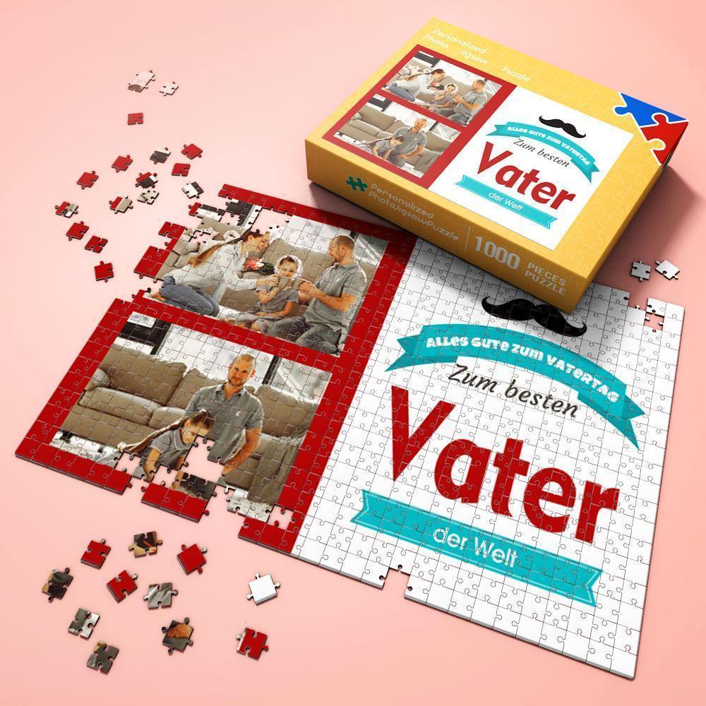Custom Photo Jigsaw Puzzle Best Indoor Gifts 300-1000 pieces | To The Best Dad - MyPhotoWalletAU