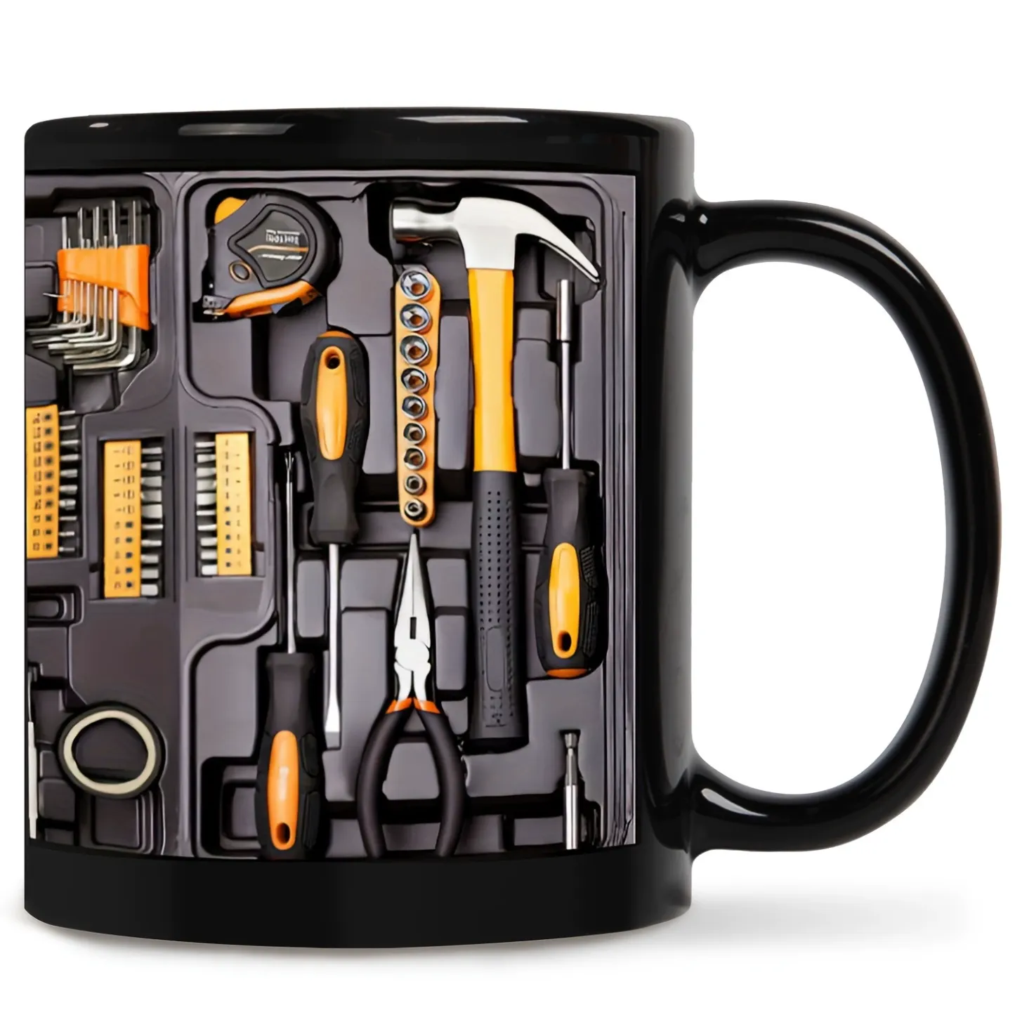 Toolbox Elite Tumbler | 2D Creative Commuter Mug with Handle, Large Capacity - 