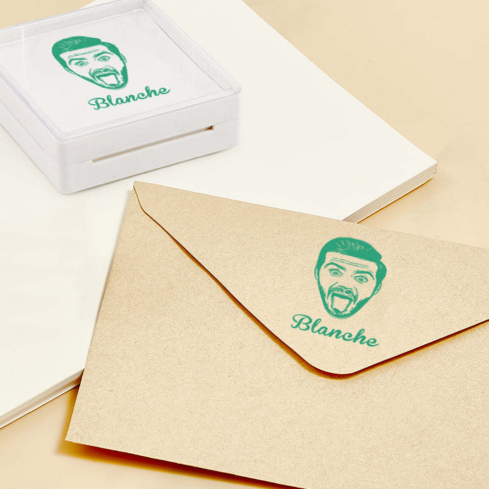 Custom Portrait Stamps Personalized Funny Pet Stamp Gift for Him and Her - myphotowalletau