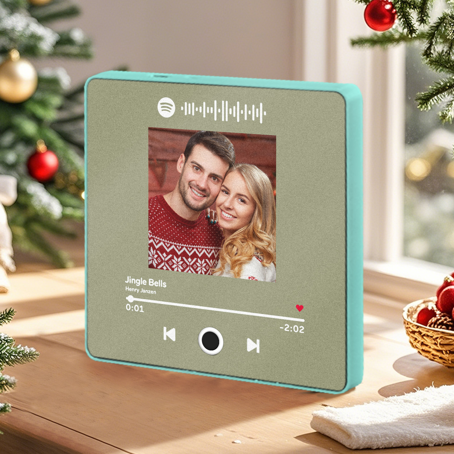 Colorful Frame Personalized Album Fridge Magnet Can Play Songs Custom Music Fridge Magnet Christmas Gifts Anniversary Gifts - 