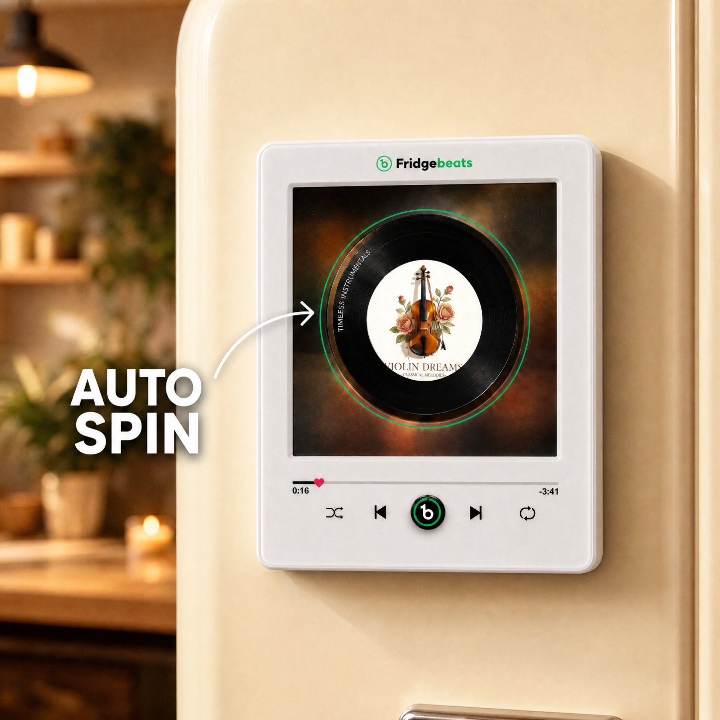 Personalized Vinyl Record Fridge Magnet - 