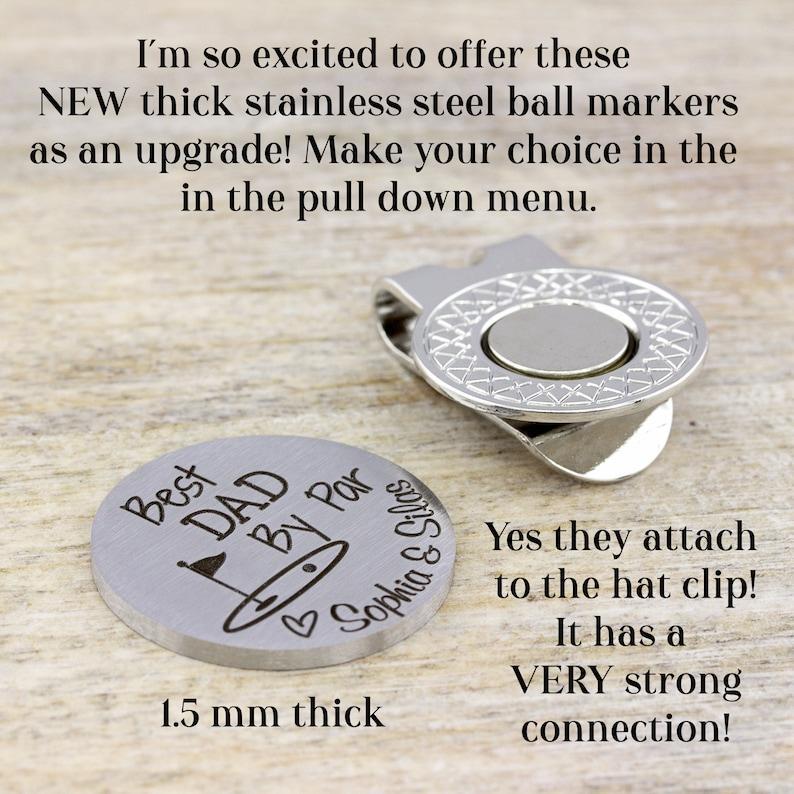 Personalized Golf Ball Marker Golf Gifts for Men, Custom Engraved Dad Birthday Gift from Daughter - 