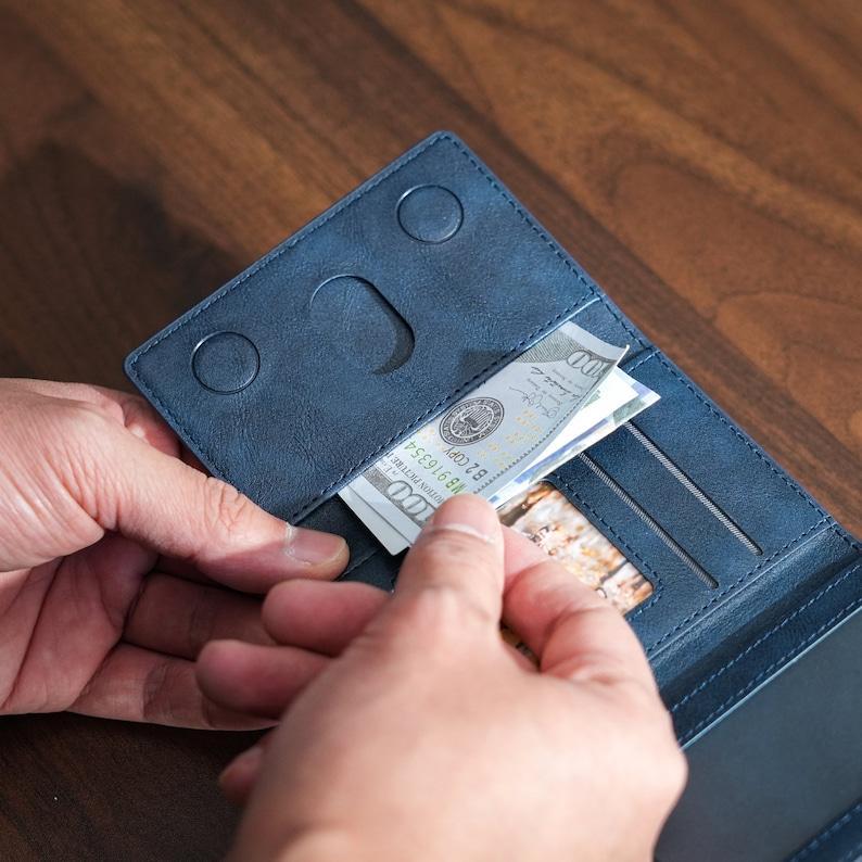 New Rotating Magnetic Wallet Stand – Multi-Card Holder with Secure Snap-On Design - 