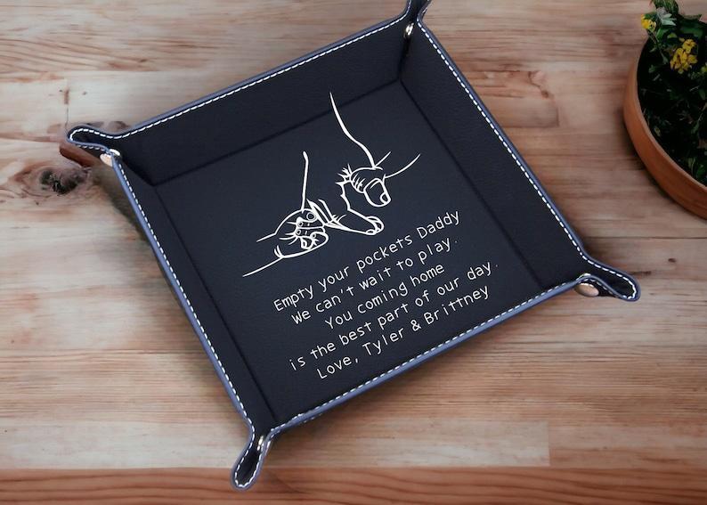 Valet Tray for Dad, Father's Day Gift, Catch All Tray, Coming Home is the Best Part of my day, Custom Valet Tray, EDC Tray