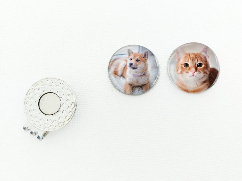 Custom Photo Golf Ball Marker & Hat Clip Set, Golf Gift for Man, Gift for Golfer, Fathers Day Gift, Gift for Husband, Fathers Day Grandpa - 