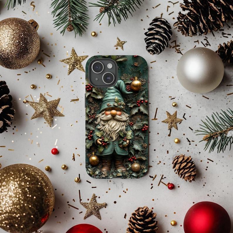 3d effect vintage gnome phone case,3d vintage gnome phone case,christmas gnomes phone case, iphone 15 pro magsafe, iphone 14 pro max magsafe
