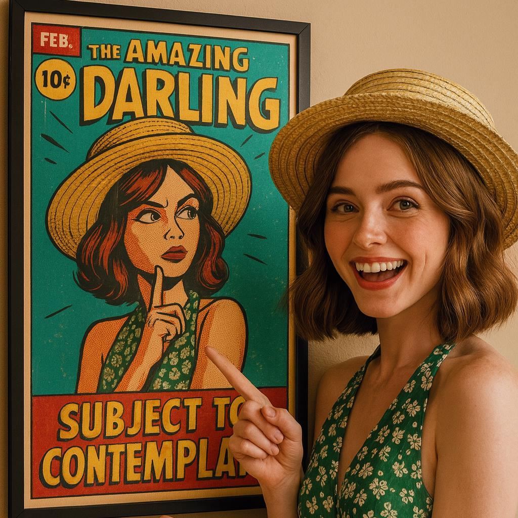 Personalized Retro Comic Book Cover Portrait from Photo, Canvas Wall Art | Vintage Retro 8 Background Styles Art Gift for Friends or Couples - 