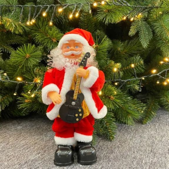 Santa Figure Christmas Desk Decor Funny Electronic Home Decoration for Holiday - 