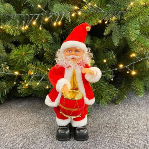 Santa Figure Christmas Desk Decor Funny Electronic Home Decoration for Holiday - 