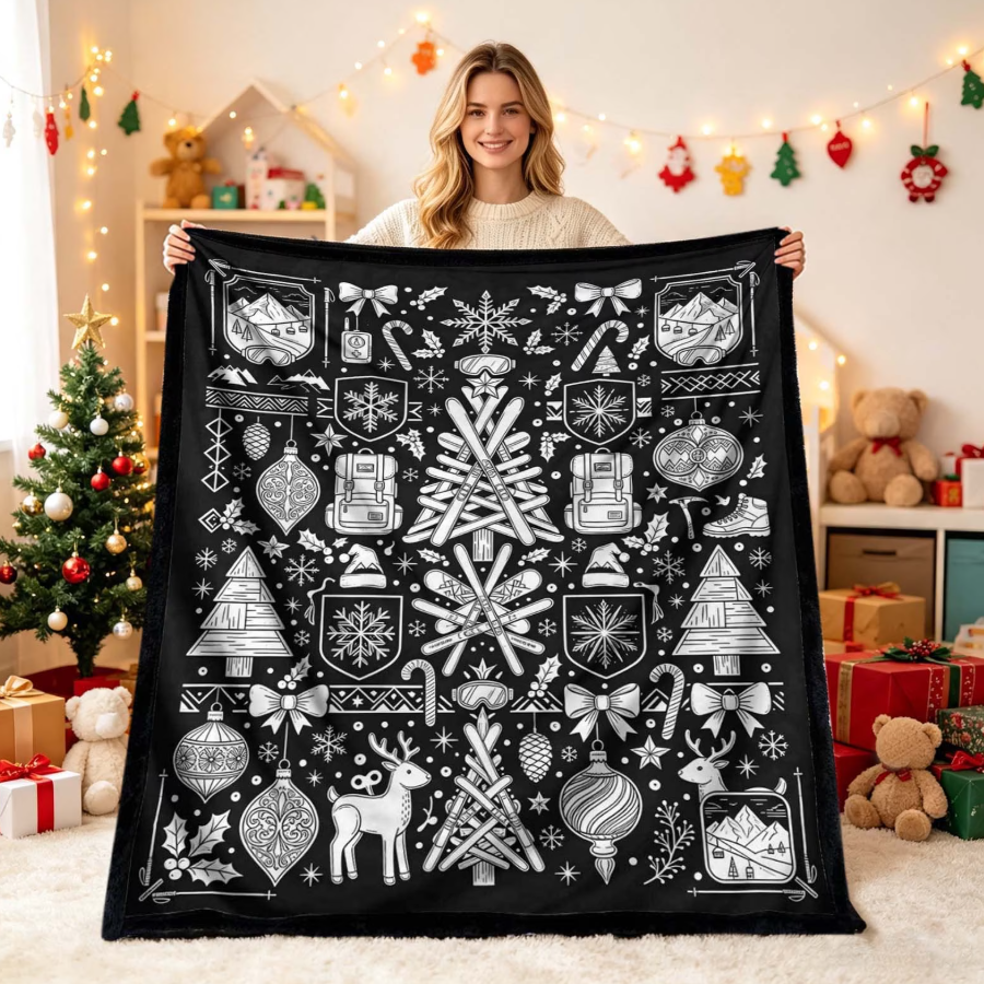 DIY Drawing Blanket (Optional 24-Color Marker Set) Create Your Art Blanket Washable Keepsake Blanket for Kids & Adults - 