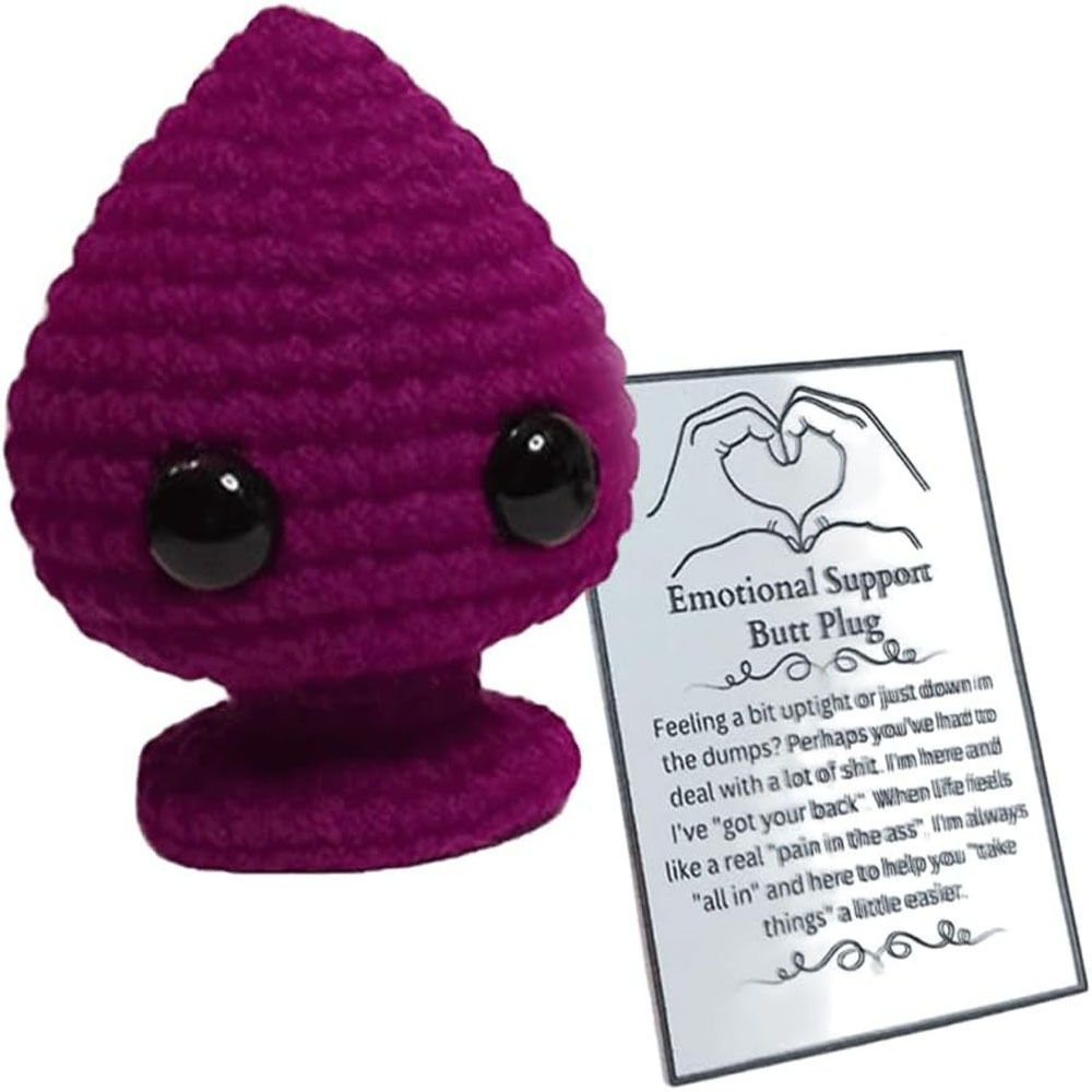 Funny & Adorable Emotional Support Butt Plug - Perfect Gag Gift for Laughter