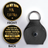 To My Son Watching You Be A Dad Monogram Initial - Personalized Custom Pocket Hug - SON136_HTOK