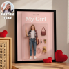 Gifts for Girlfriend Custom Toy Box Art Frame Personazlied Cartoon Frame Custom Action Figure Frame for Her