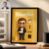 Custom Toy Box Art Frame for Business Man Personazlied Cartoon Frame Custom Action Figure Frame