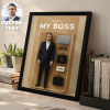 Custom Toy Figure Wooden Frame, Flat Printed Frame