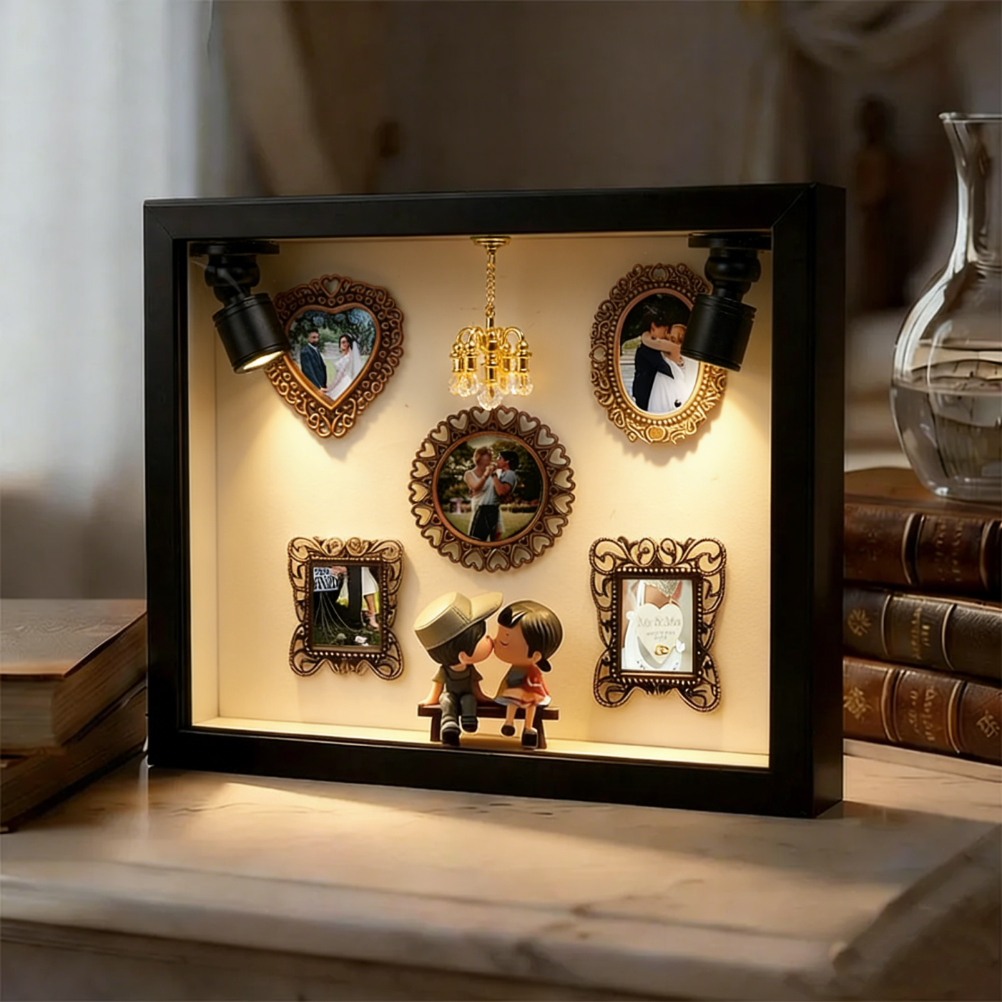 Museum of Us Frame Personalized Photo Couples Gift Cute Miniature Museum Gifts Valentine's Day Gift - Photowatch