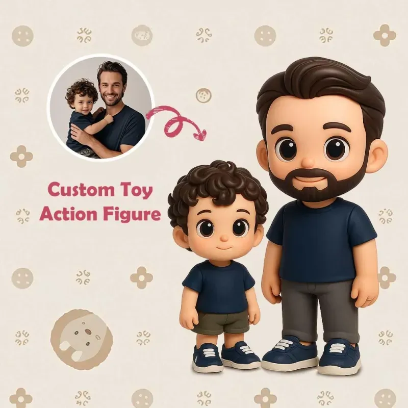 Custom Action Toy From Your Photo Personalized Toy Figure Custom Action Figure Gifts For Dad