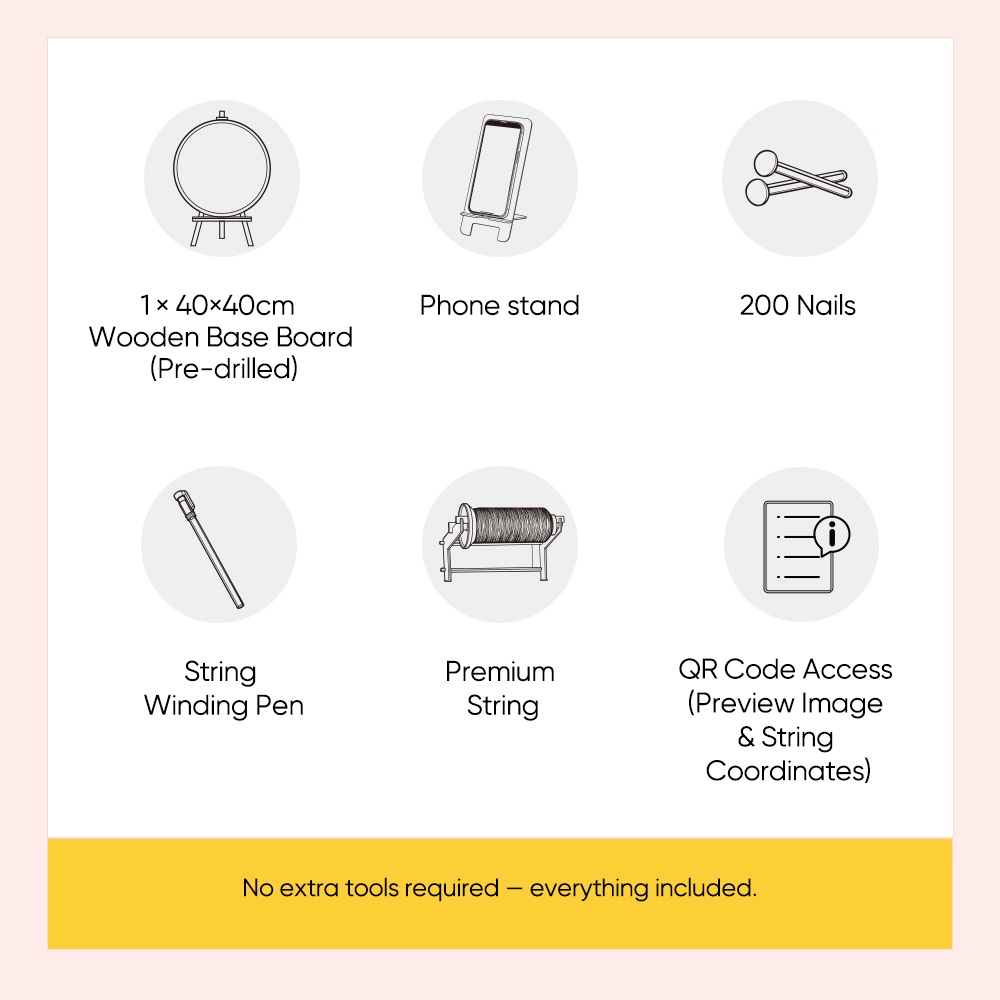 Personalized Photo String Kit Thread Portrait Art Create Your Own Unique Thread Painting with our DIY String Art Kit DIY Wall Art Handmade Gift - Photowatch