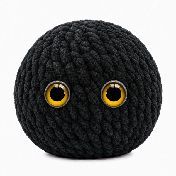 Crochet Bubble Squishy Ball – Soft Handwoven Fidget Toy with Slow-Rising Bubble Pop, Cute Sensory Stress Relief Toy