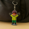 Custom Figure Pet Keychain Personalized Acrylic Cartoon Keychain Photo Bag Charm Unique Keepsake Gift For Pet Owner