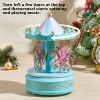 Custom Portrait Carousel Music Box Ornament Family Member Desktop Decoration Gift For Family