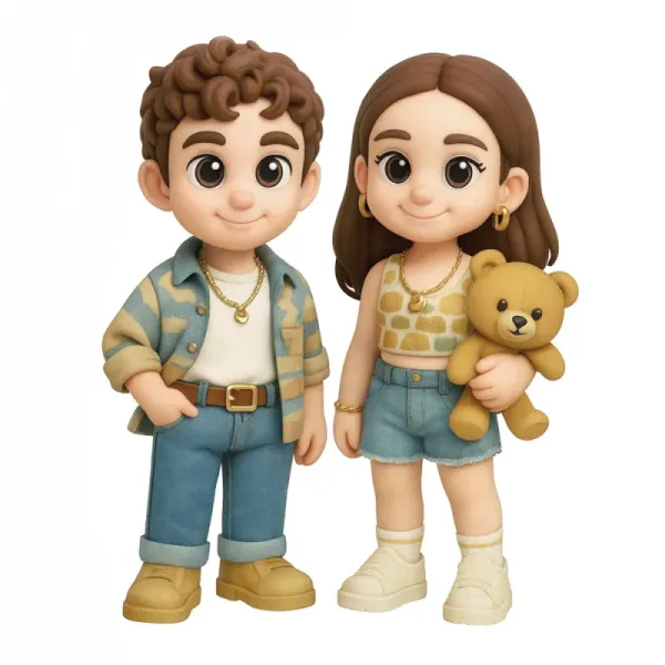 Custom 3D Action Figure From Your Photo Personalized Toy Figure Couple Custom Action Figure Gifts For Wedding