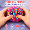 Crochet Bubble Squishy Ball – Soft Handwoven Fidget Toy with Slow-Rising Bubble Pop, Cute Sensory Stress Relief Toy